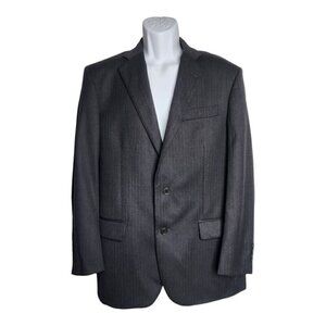 Brooks Brothers 1818 Saxon Madison Wool Blazer Jacket 40R 34W Gray Mens Corpcore